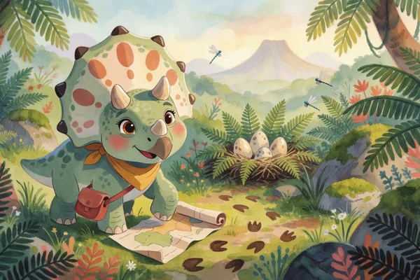 Trixie the baby triceratops