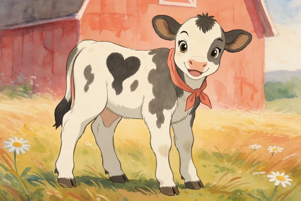 Clover the friendly calf